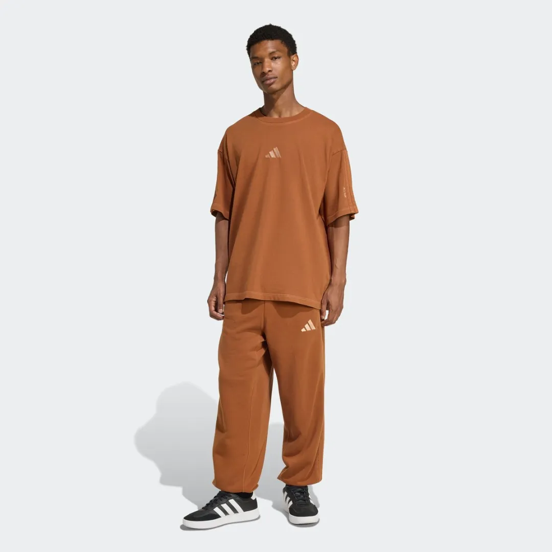 adidas ALL SZN Washed T-shirt KE5997 - Heren - Bruin
