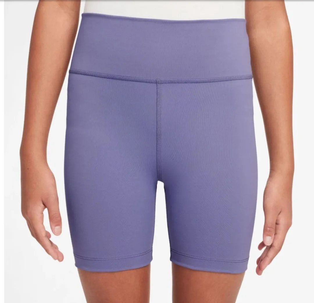 Nike One Dri-FIT Biker Shorts FZ5603-527 - Maat 146/152 - Paars