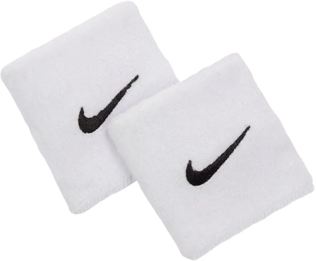Nike Swoosh Classic 2-Pack Zweetbandjes - Wit