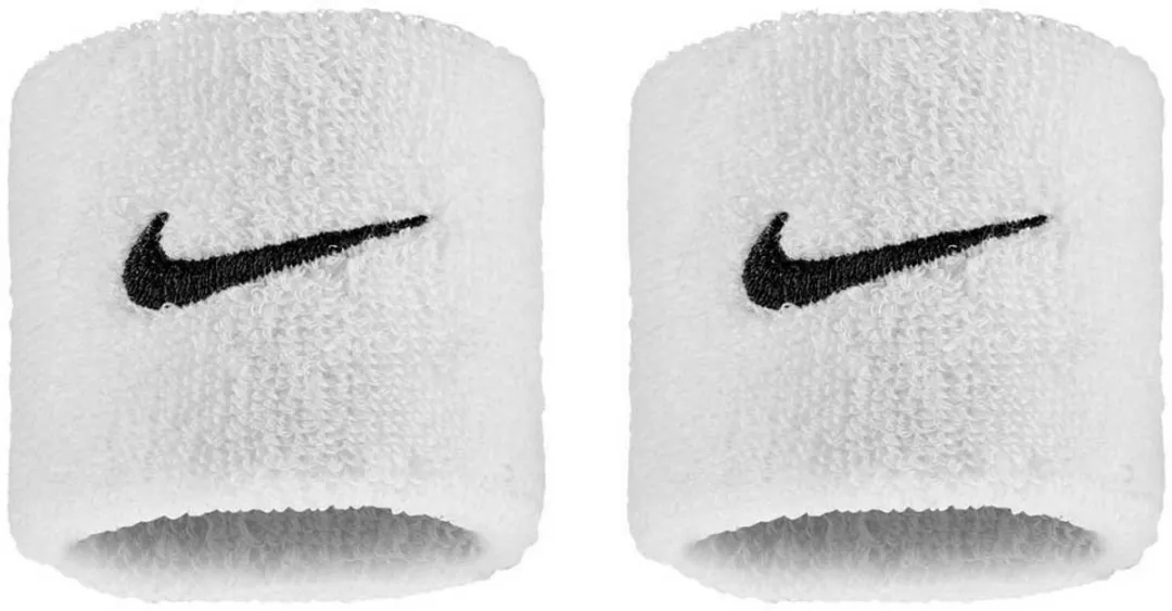 Nike Swoosh Classic 2-Pack Zweetbandjes - Wit