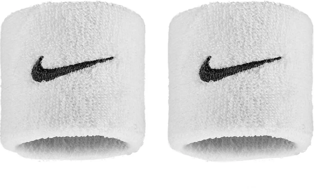 Nike Swoosh Classic 2-Pack Zweetbandjes - Wit
