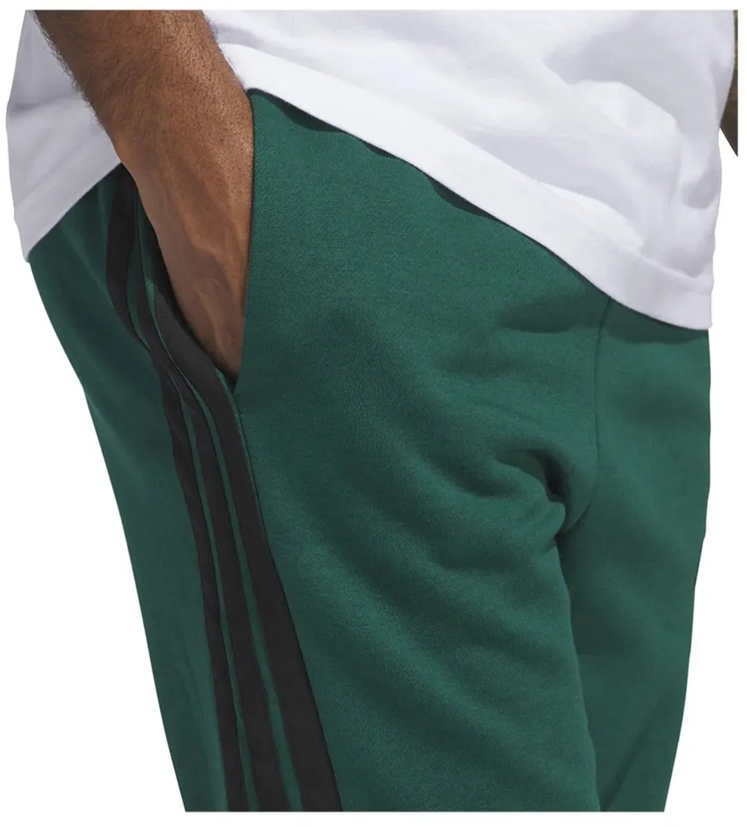 adidas Essentials 3 Stripes Joggers L - Collegiate Green