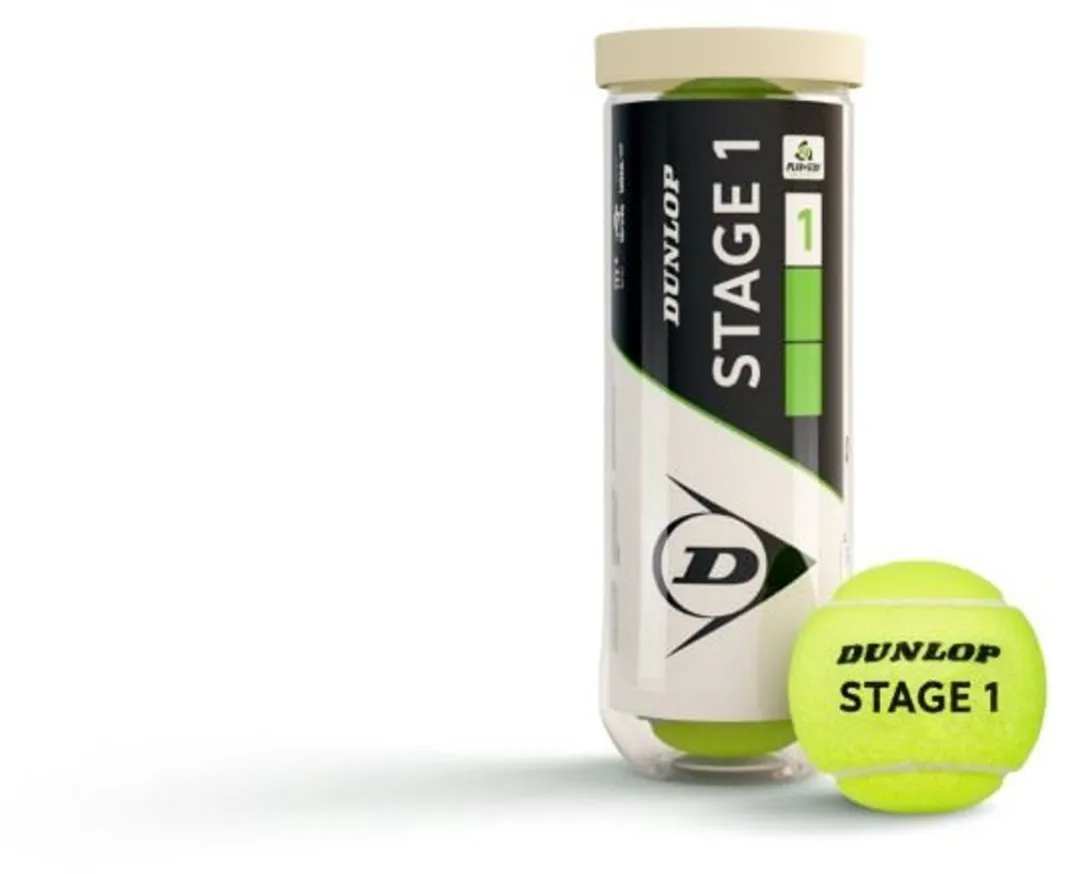 Dunlop Stage 1 Tennisballen 3 Stuks - Groen/Geel