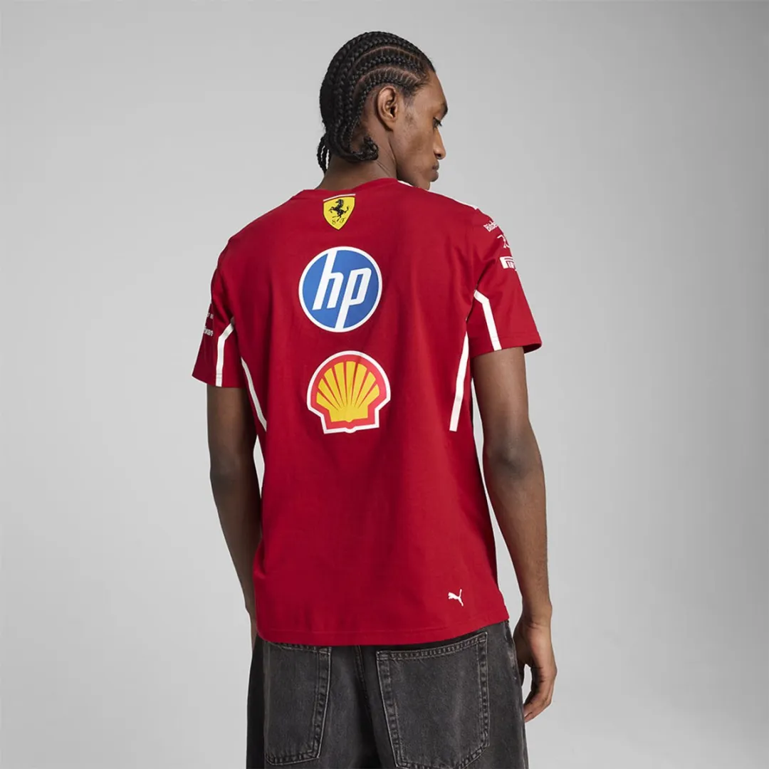 PUMA Ferrari Teamline T-shirt 2025 XL - Rood