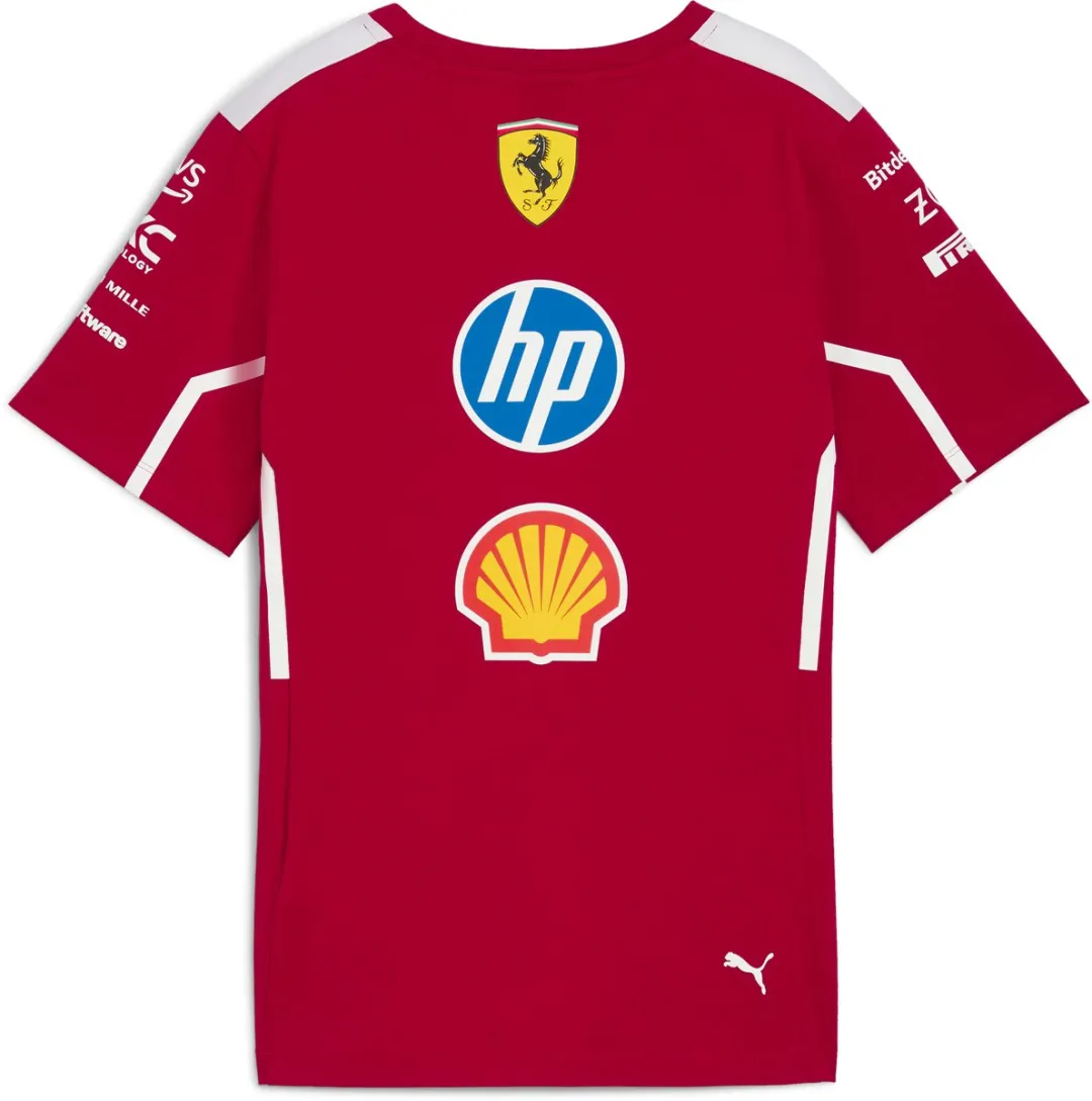 PUMA Ferrari Teamline T-shirt 2025 XL - Rood