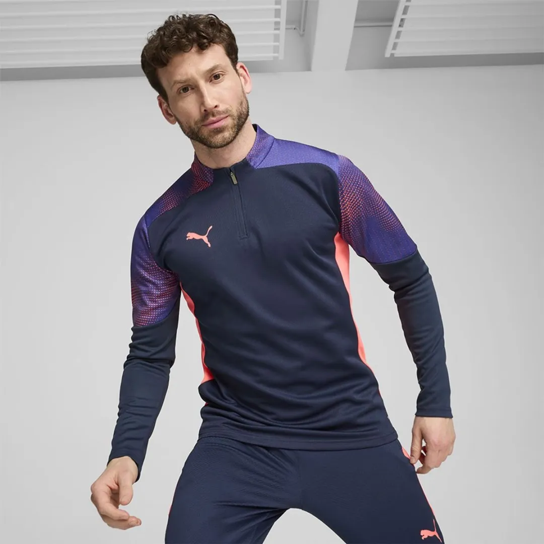 PUMA Final Sweatshirt - Halve Rits - XL - Paars