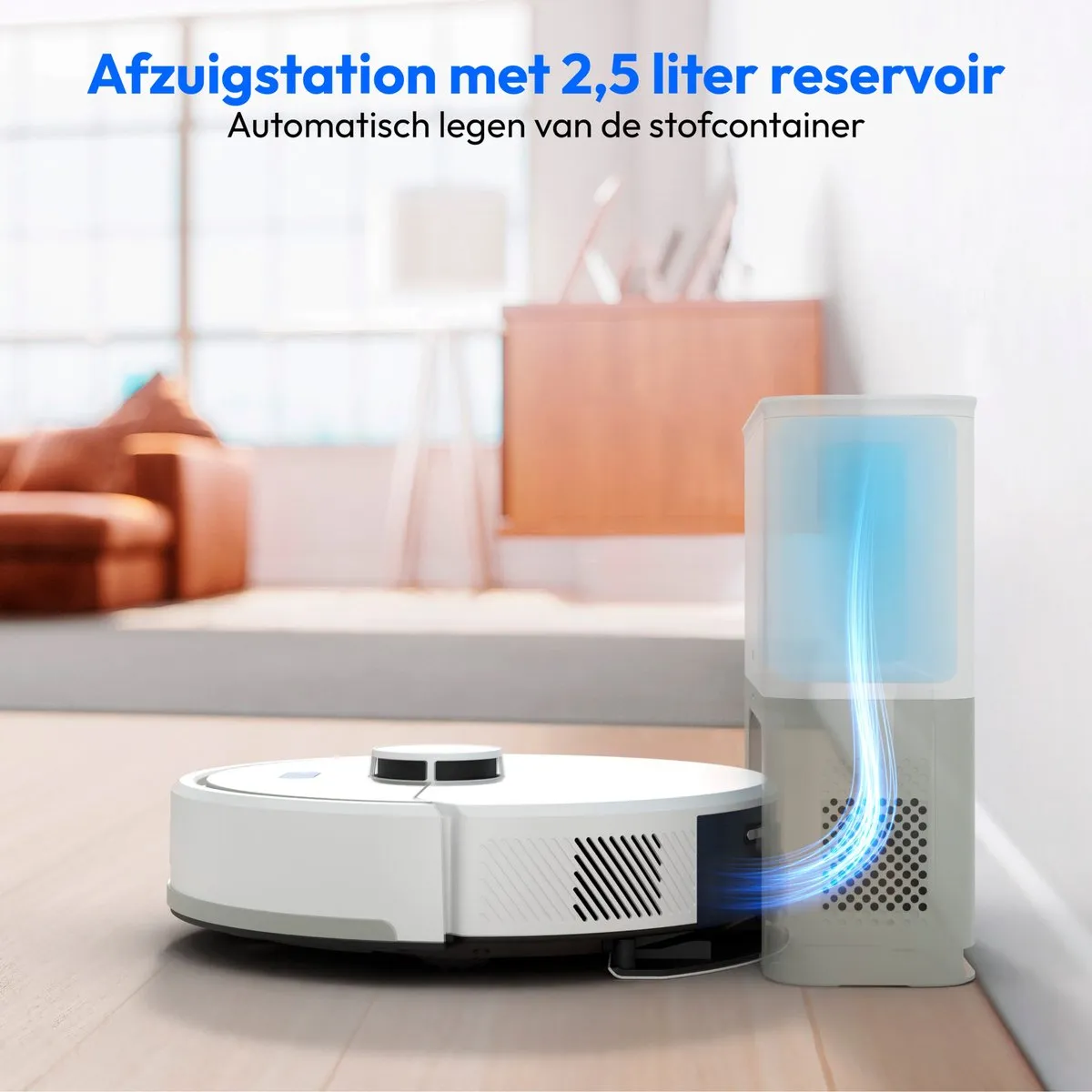 Medion X22 SW+ Stofzuig- en Dweilrobot - 5000Pa - MD100021 - Grijs
