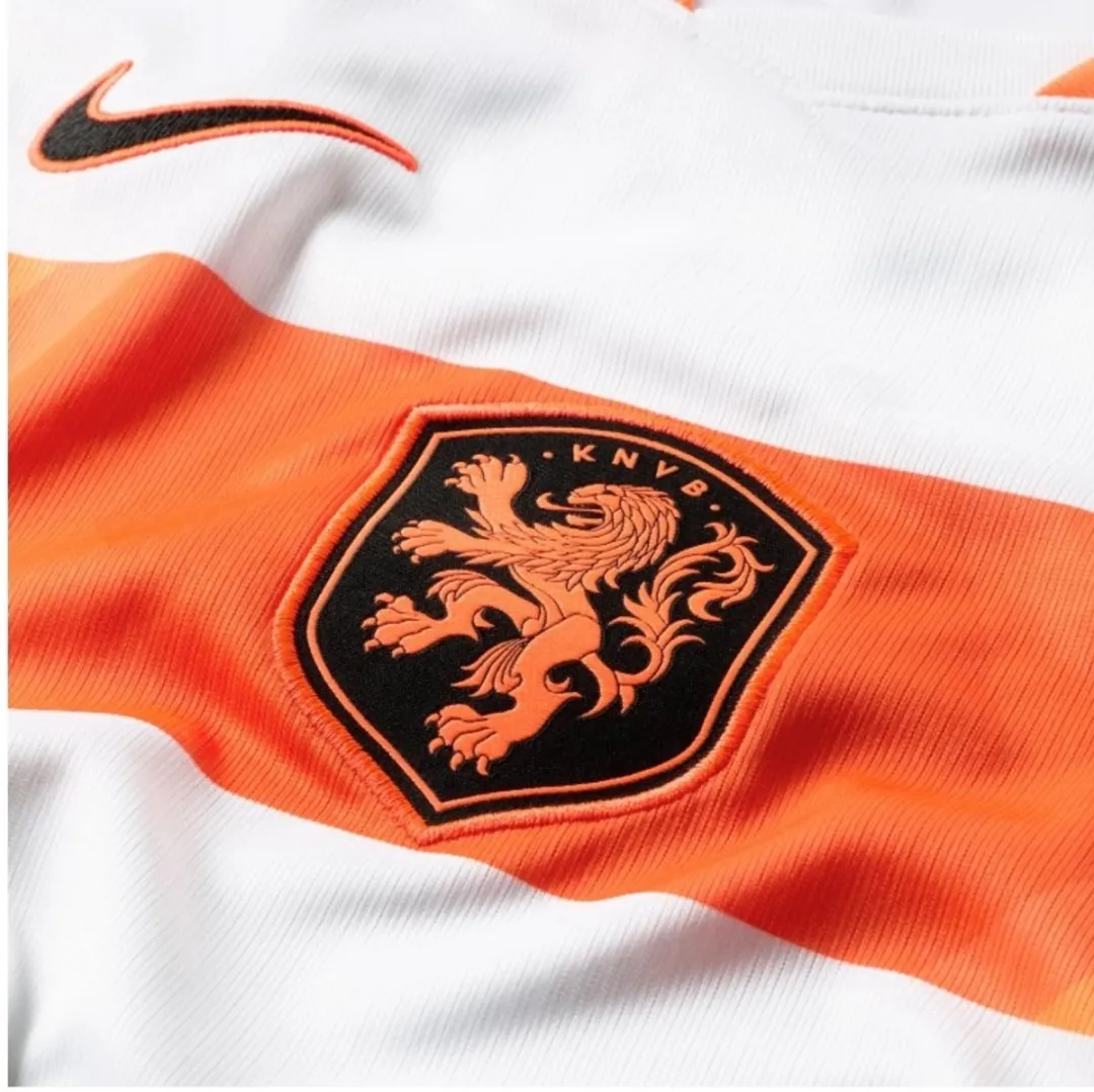 Nike Nederlands Elftal Uitshirt 2026-2028 IB5222-100 - Wit/Oranje - Maat XS
