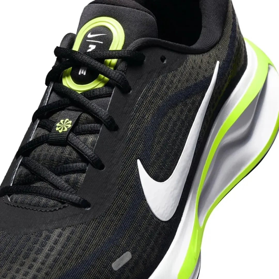 Nike Journey Run FN0228-004 Hardloopschoenen - Maat 40 - Zwart/Wit/Neon