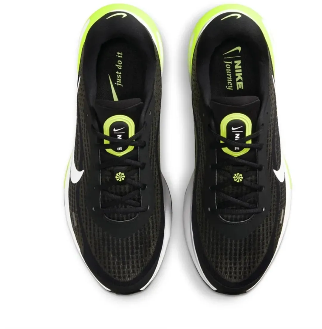 Nike Journey Run FN0228-004 Hardloopschoenen - Maat 40 - Zwart/Wit/Neon