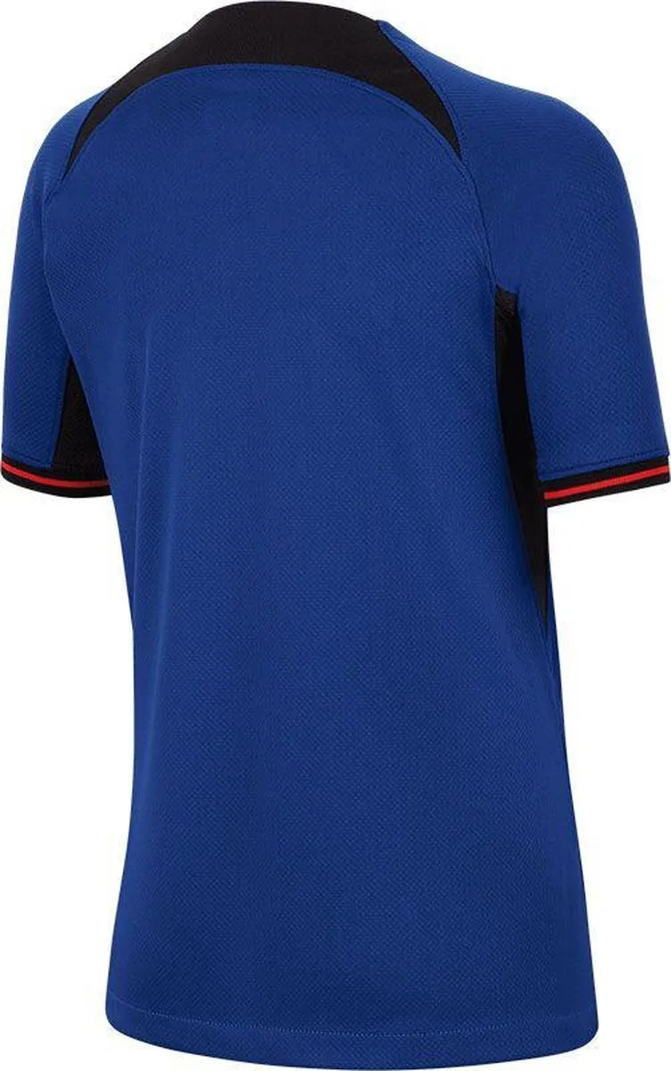 Nike Sportshirt Unisex DN0836-455 - Maat 134 - Blauw/Orange