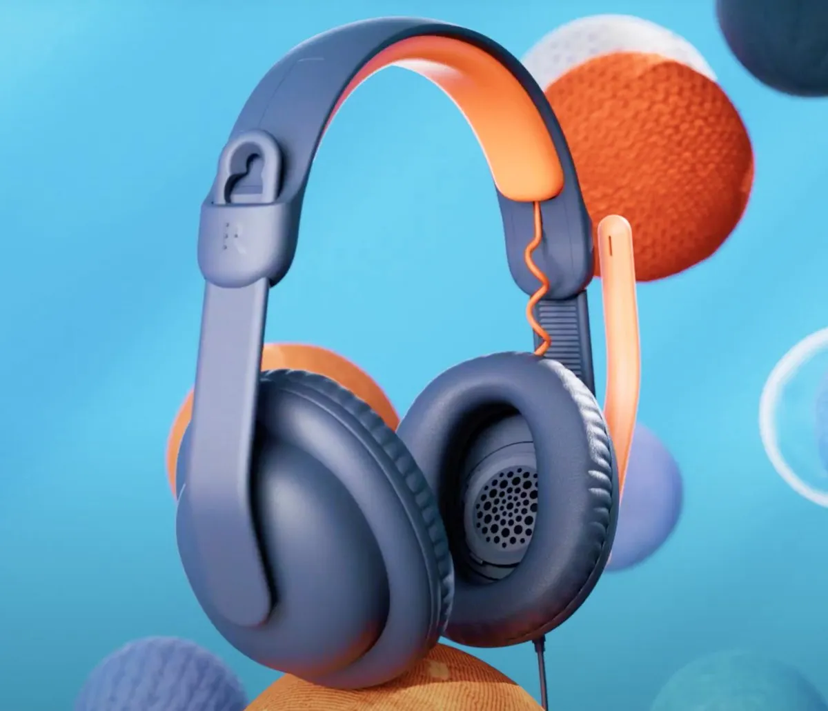 Logitech Zone Learn Headset USB-C - Blauw/Oranje