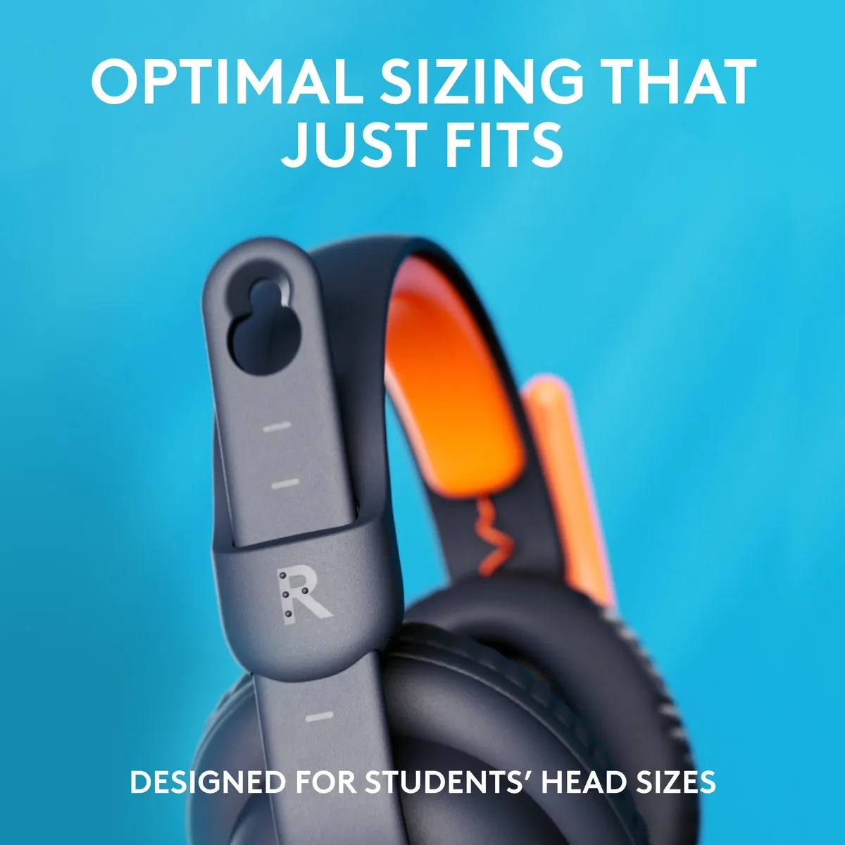 Logitech Zone Learn Headset USB-C - Blauw/Oranje