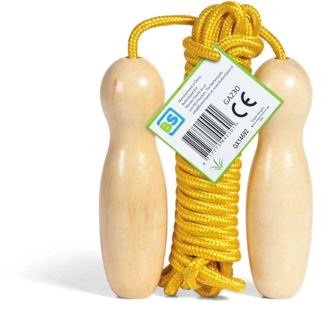 BS Toys Springtouw 5m - Okergeel - afbeelding 6 van 6