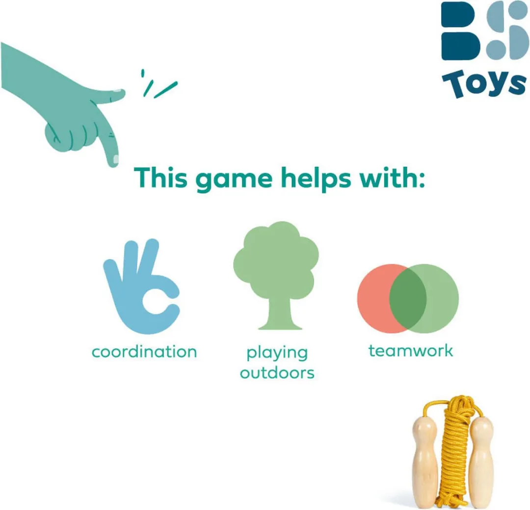 BS Toys Springtouw 5m - Okergeel