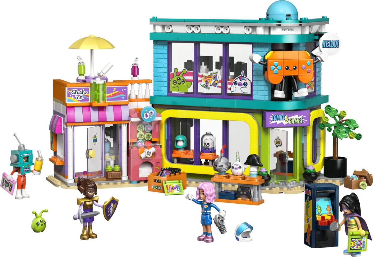 LEGO Friends Stripboeken- en Gamewinkel Speelgoedwinkel Bouwpakket voor Kinderen - 42674