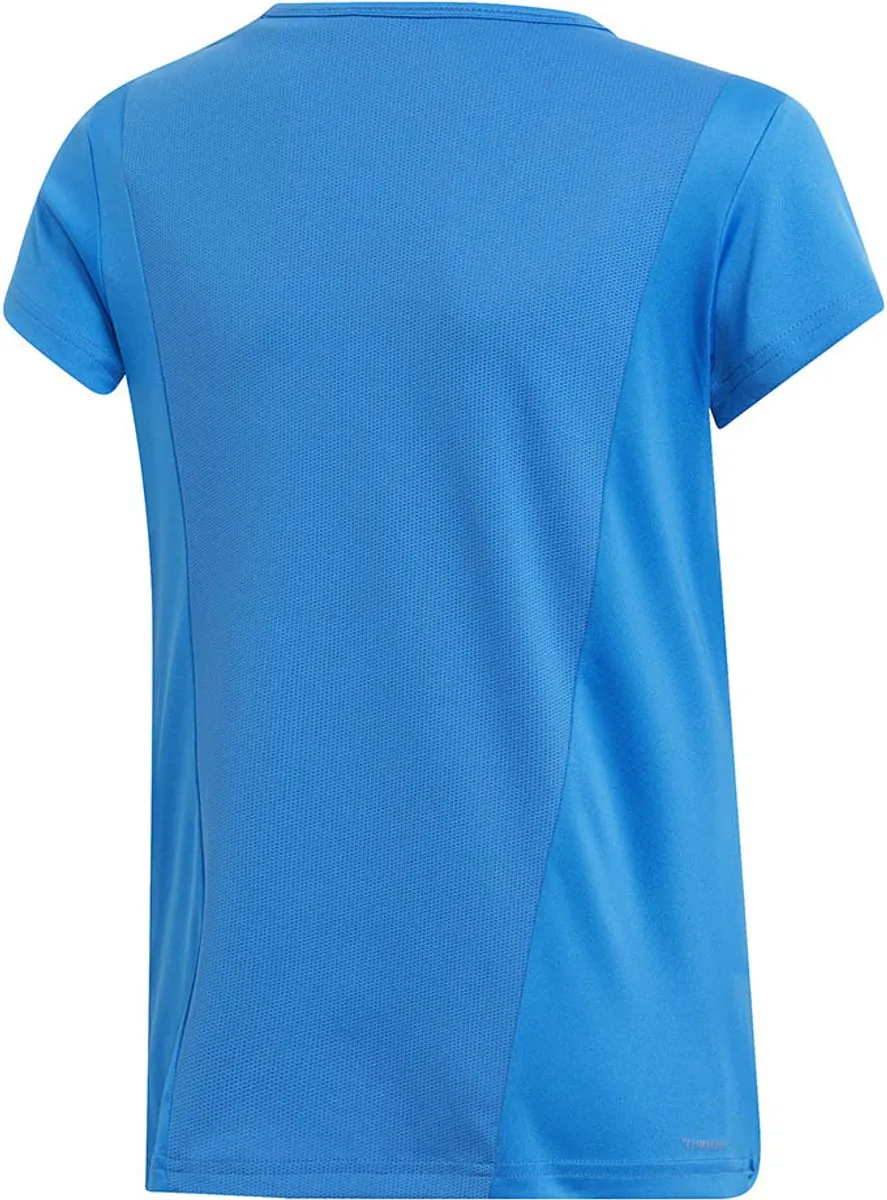 Adidas Youth Cardio T-shirt - 128 - Blauw