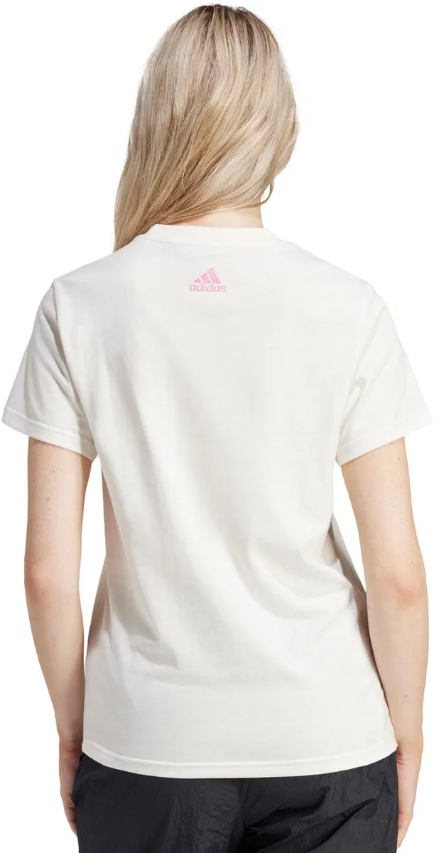 Adidas T-shirt The Soft Side Linear Dames - XS - Wit