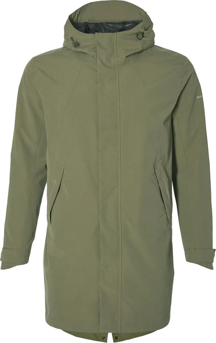 Basil Mosse Heren Regenjas - Olive Green - Maat S