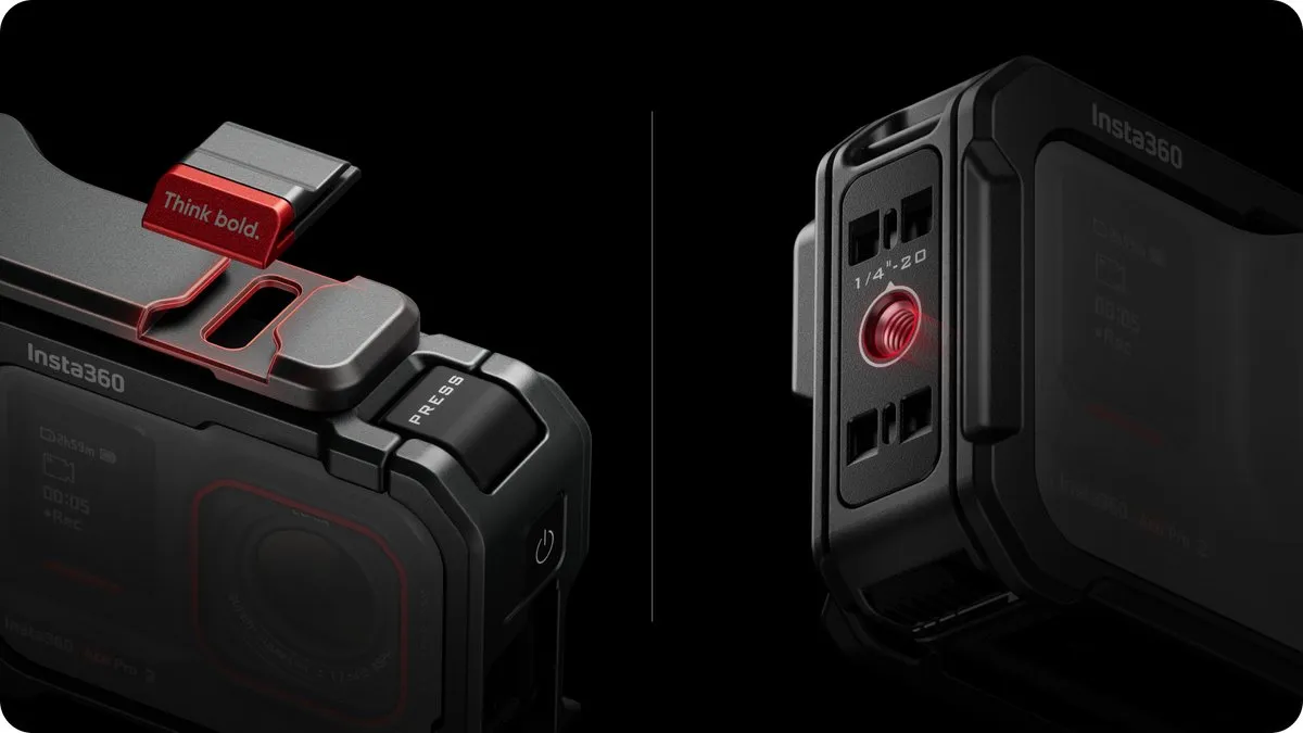 Insta360 Ace Pro 2 Xplorer Grip Kit - Donkergrijs
