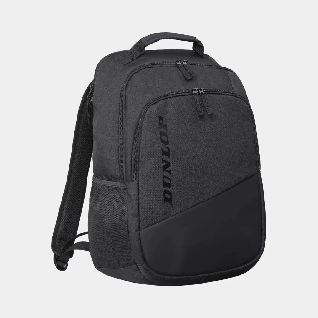 Dunlop Team Rugtas - 30L - 2 Rackets - 4 Accessoirevakken - Zwart