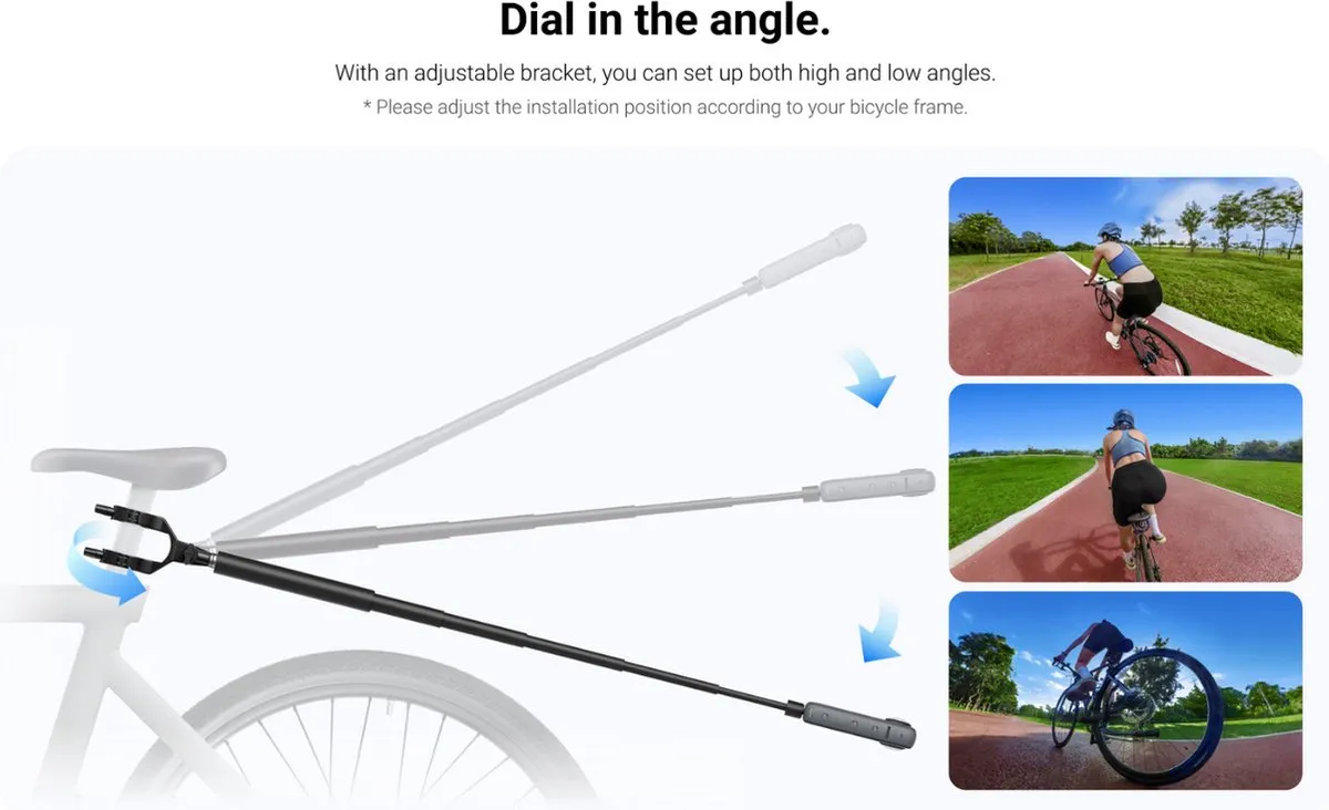 Insta360 Third-Person Bike Tail Mount X3 - Zwart