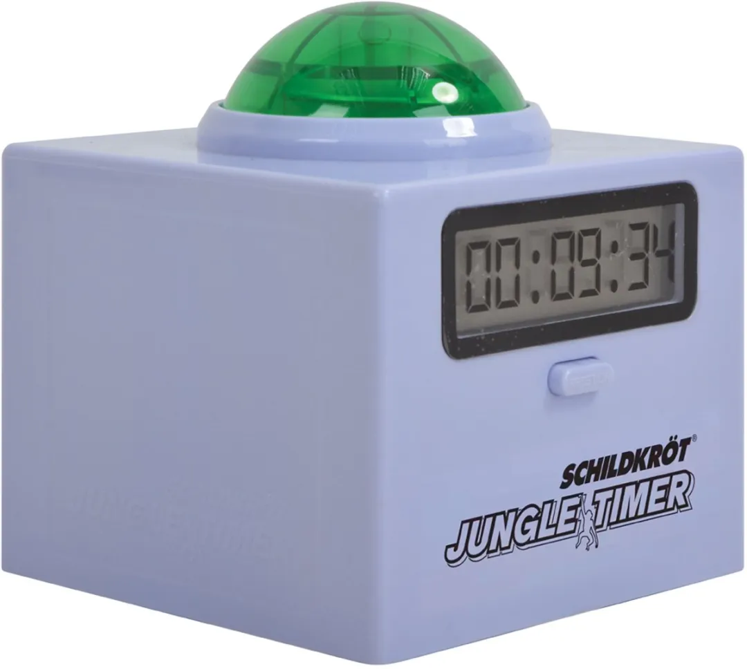 Schildkröt Jungle Buzz Timer 10x10cm - Wit/Groen