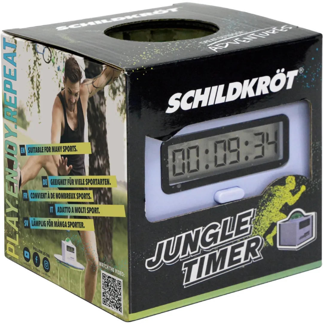 Schildkröt Jungle Buzz Timer 10x10cm - Wit/Groen