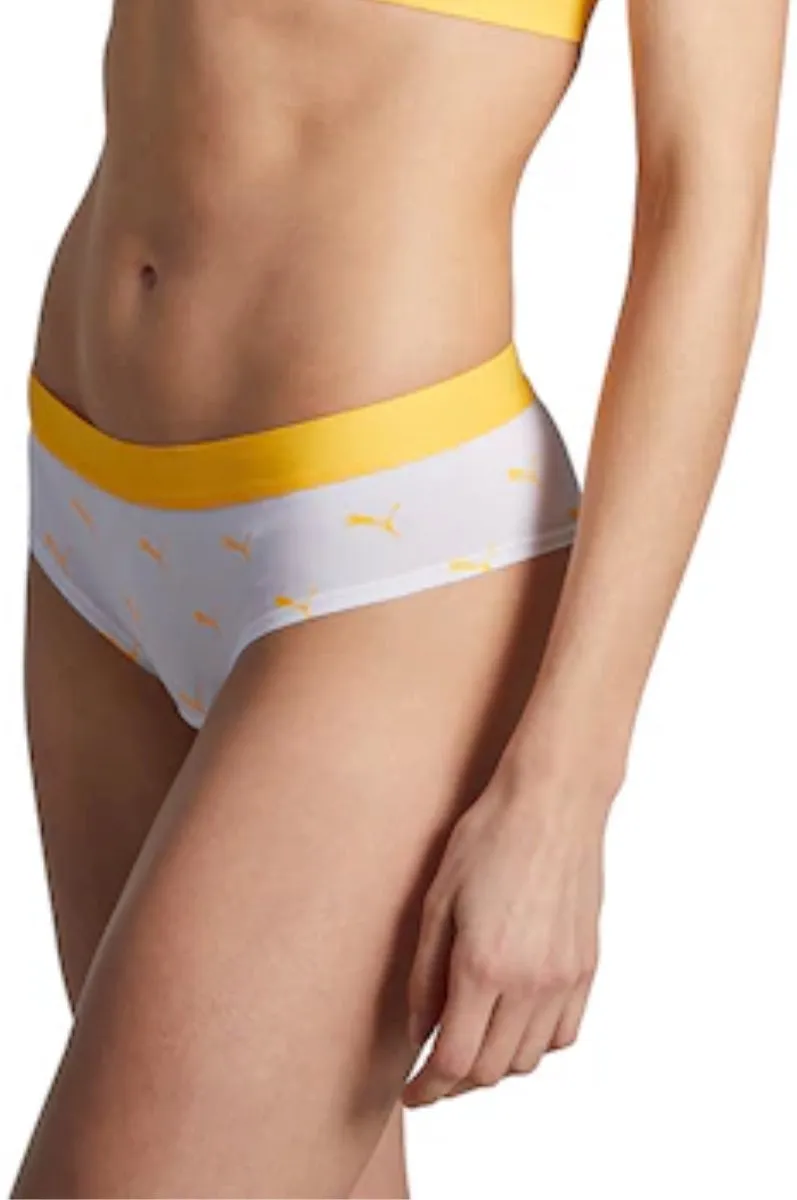 PUMA Slip Dames - Maat S - Wit/Geel - 2 Stuks - afbeelding 6 van 6