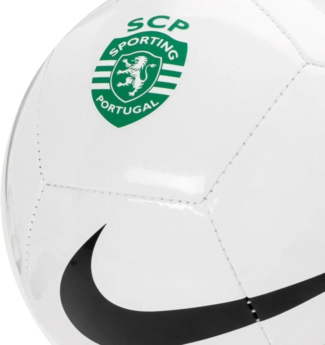 Nike Pitch Sporting C.P. 24/25 Voetbal - Maat 5 - Wit/Zwart/Groen