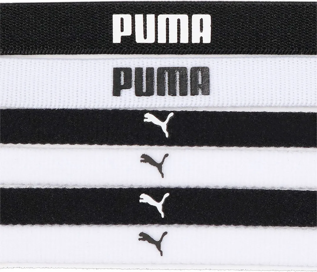 PUMA TR ESS Hairbands Dames Sporthoofdband - Zwart/Wit