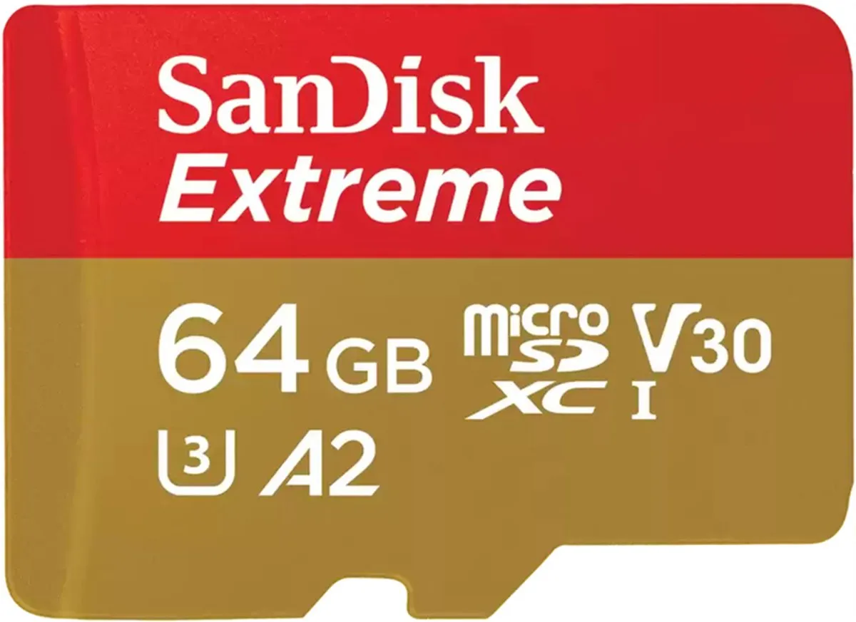 SanDisk Extreme MicroSDXC 64GB - Incl. SD-adapter