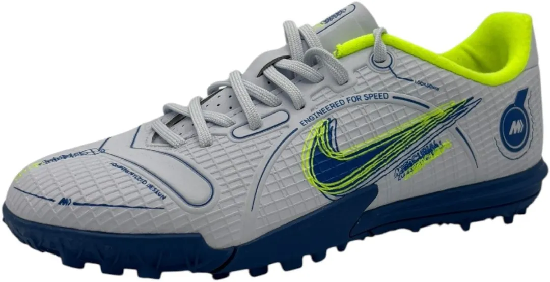 Nike JR Vapor 14 Academy TF - 36 - Grijs/Blauw/Groen