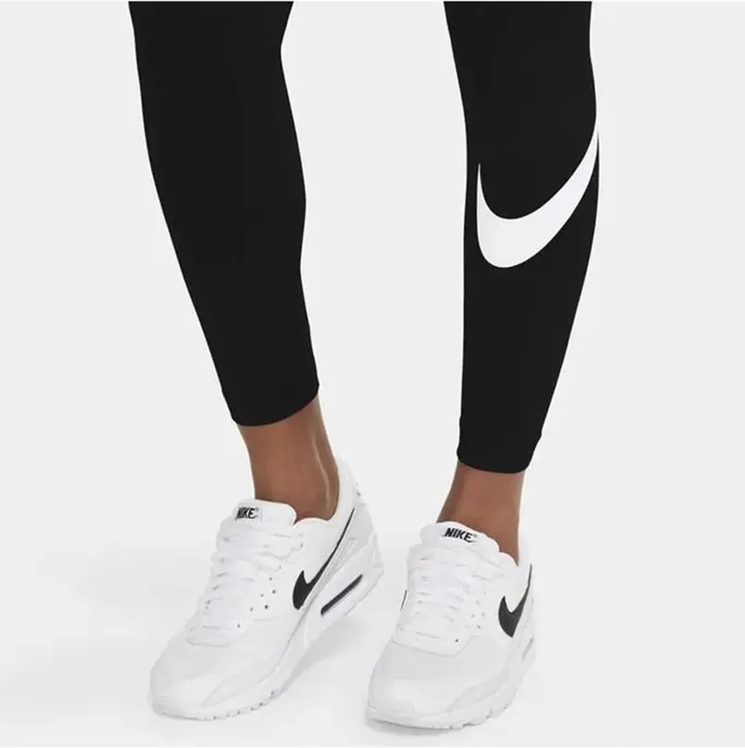 Nike Sportswear Essential Swoosh Dames Sportlegging XS - Zwart
