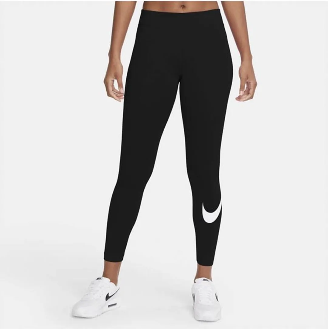Nike Sportswear Essential Swoosh Dames Sportlegging XS - Zwart
