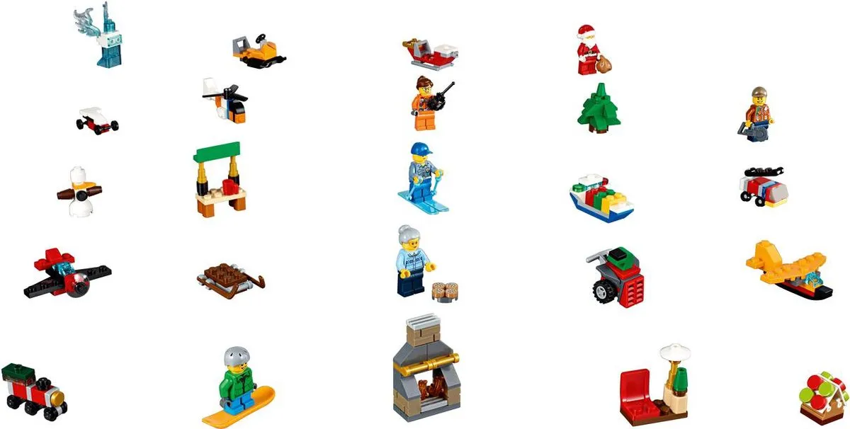 LEGO City Adventskalender 60155 - 248 Stukken - 6 Minifiguren - afbeelding 2 van 4