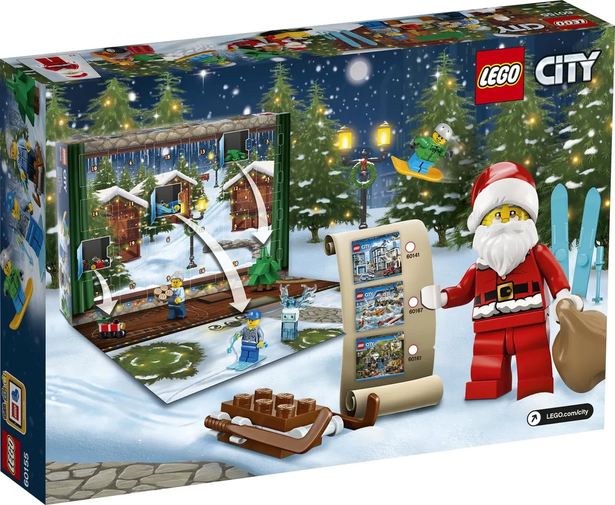 LEGO City Adventskalender 60155 - 248 Stukken - 6 Minifiguren - afbeelding 3 van 4