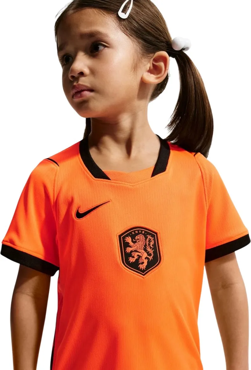 Nike Nederlands Elftal Minikit Thuis 2026-2028 - L (116-122) - Oranje/Zwart