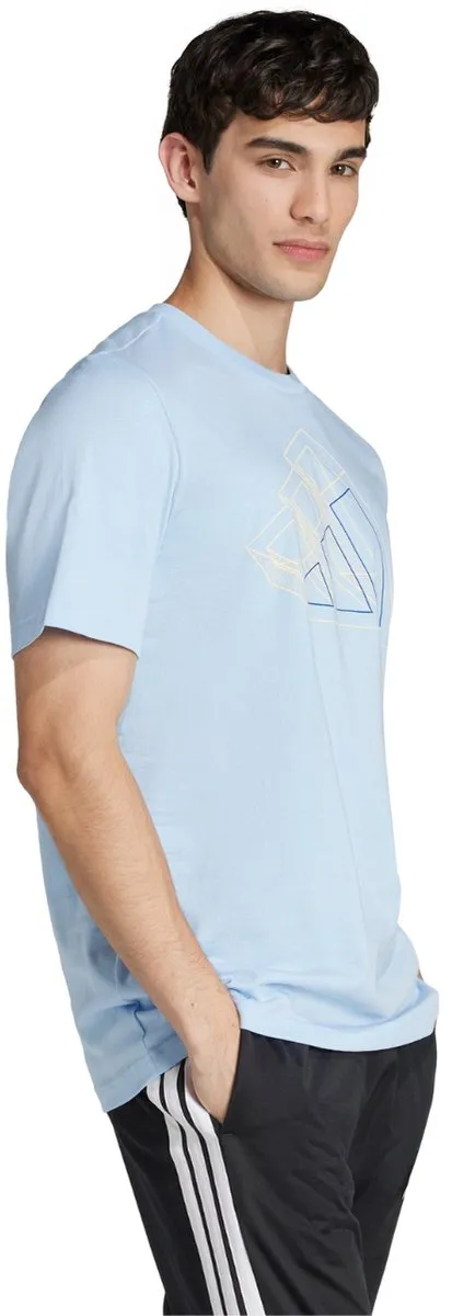 adidas T-shirt Heren M Fill Tee - Hemelsblauw