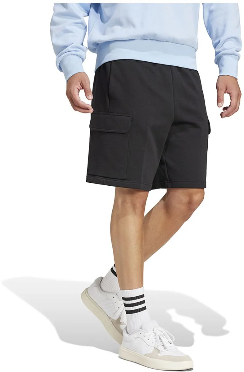 adidas Essentials Feel Cozy Cargo Shorts IC9382 - S - Zwart