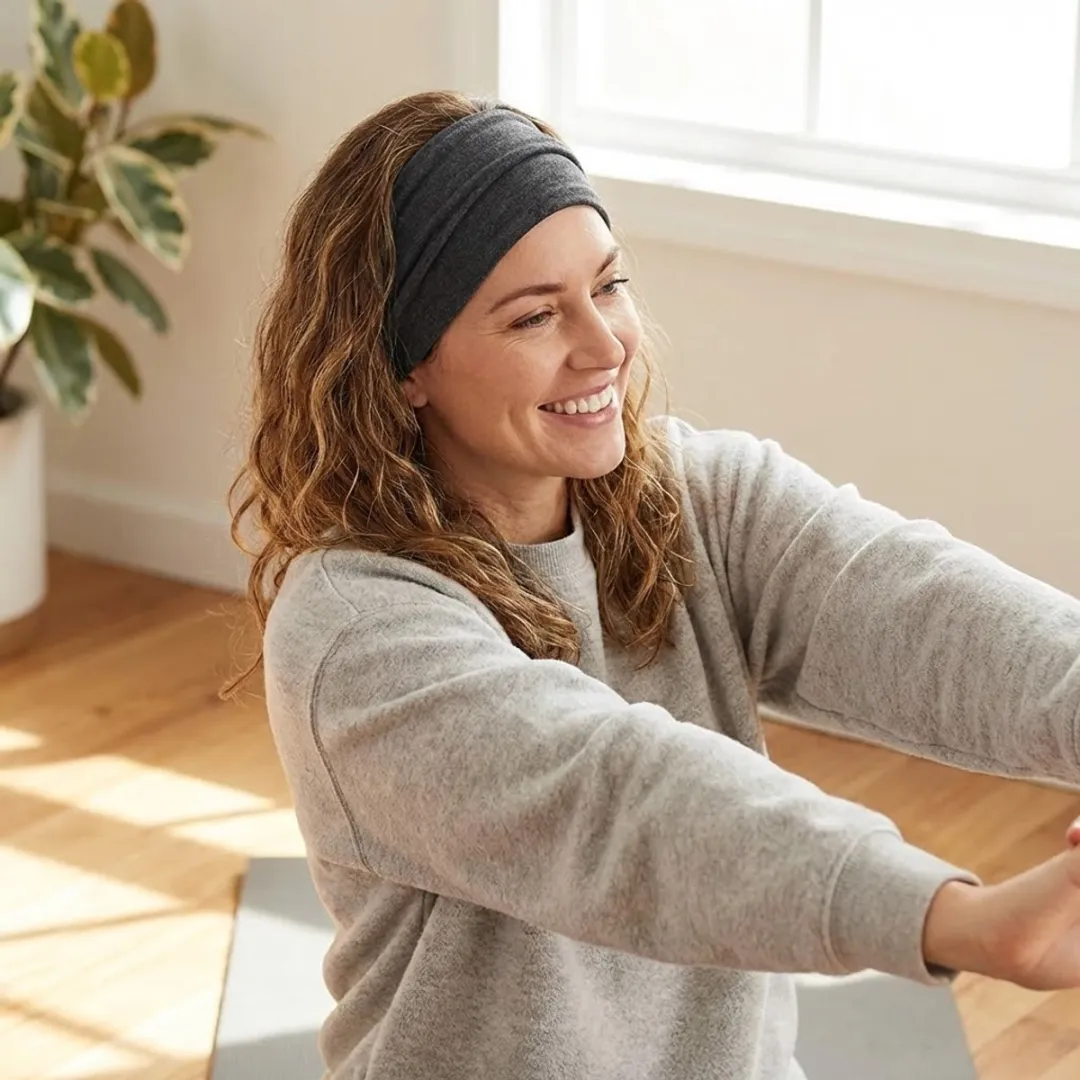 Nuvex Donkergrijze Elastische Haarband - Unisex