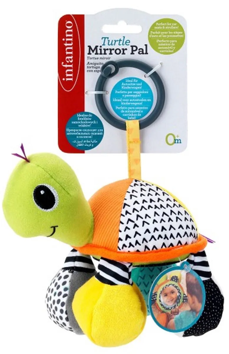 Infantino Turtle Mirror Pal - Kleurmix
