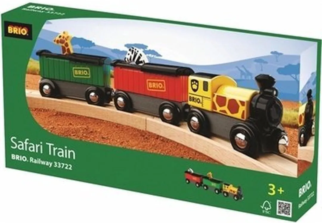 BRIO Trein Safari Dieren 33722 - 2 Stuks - Geel