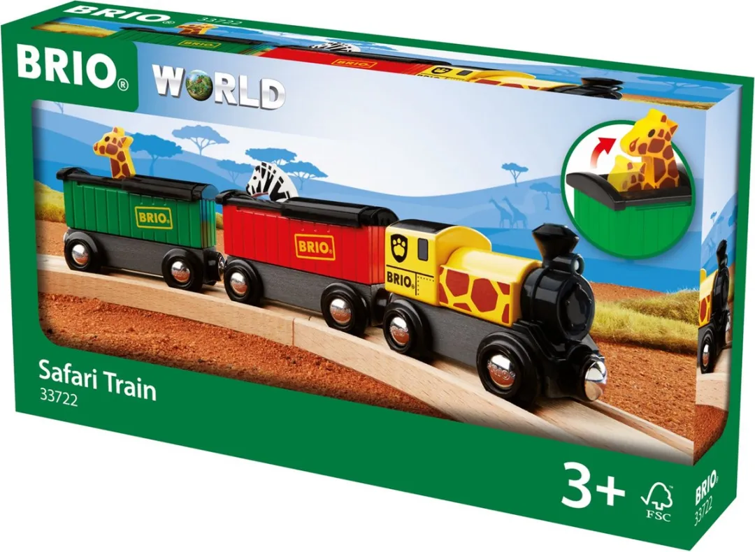 BRIO Trein Safari Dieren 33722 - 2 Stuks - Geel - afbeelding 6 van 6