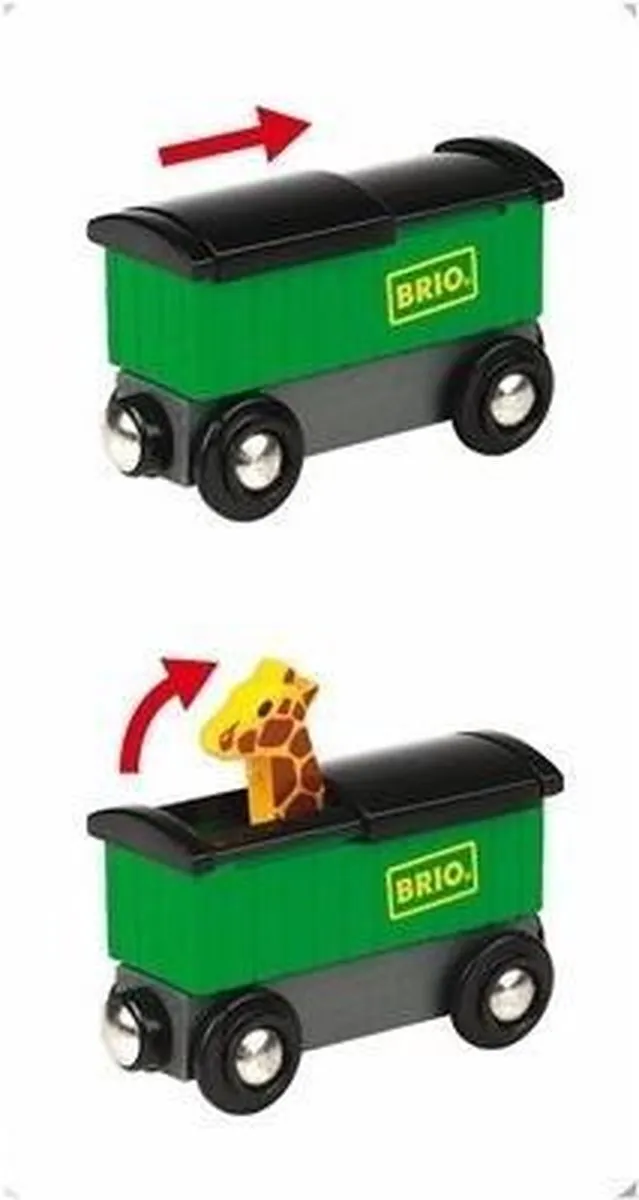 BRIO Trein Safari Dieren 33722 - 2 Stuks - Geel
