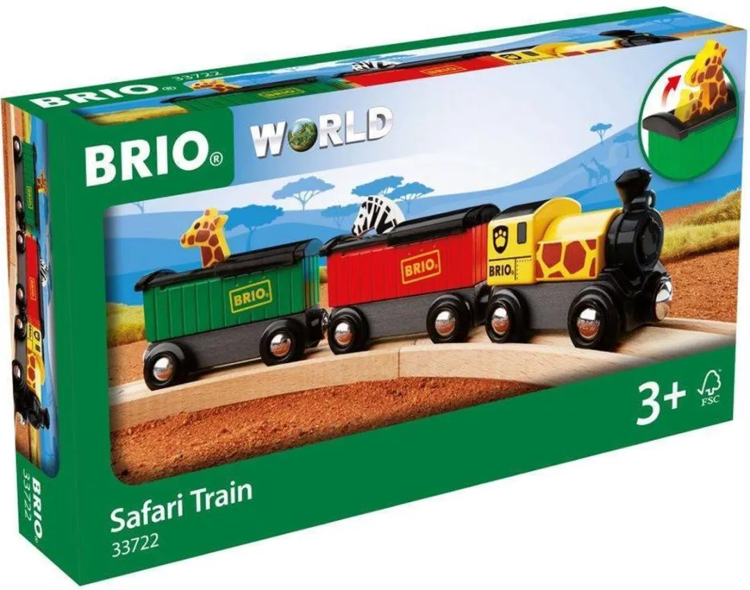 BRIO Trein Safari Dieren 33722 - 2 Stuks - Geel