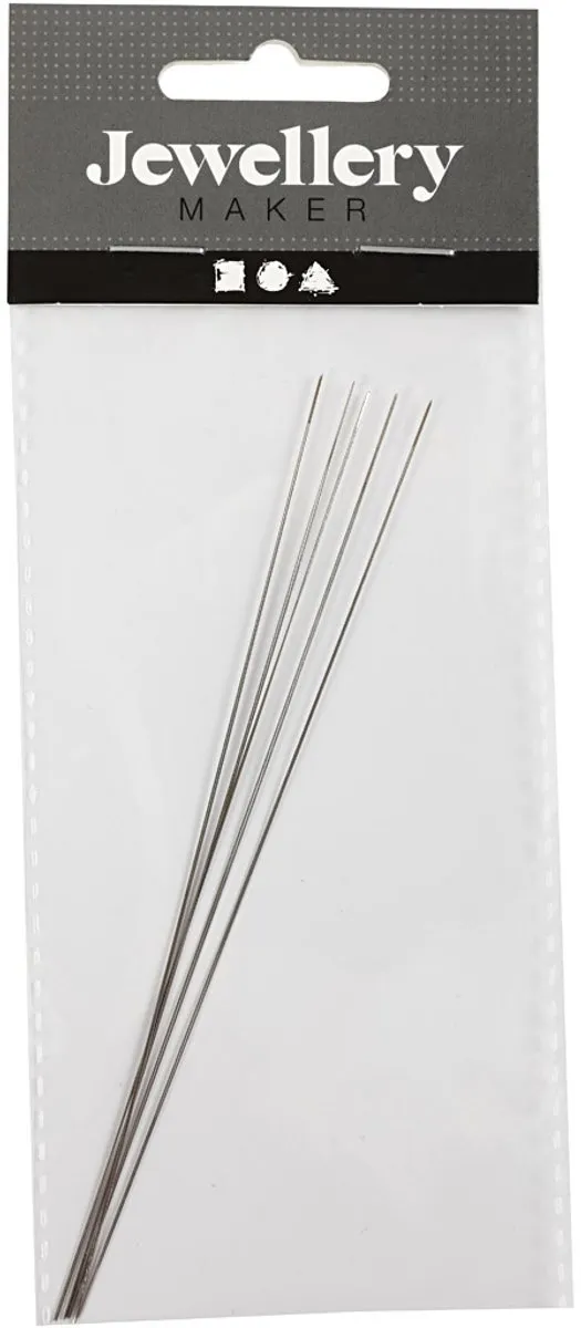 Creativ Company Creotime Kralenrijgnaalden 12cm - 5 Stuks
