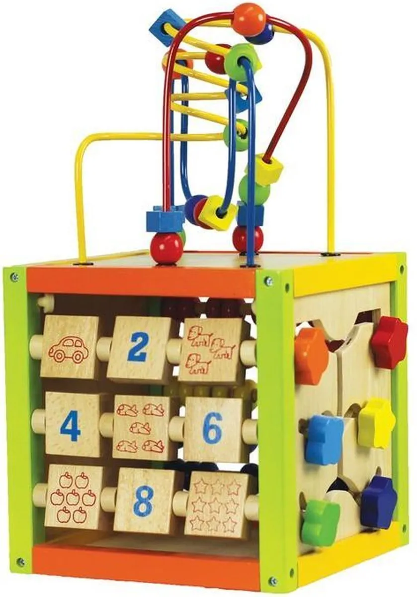 Johntoy Primi Passi 5-in-1 Activiteitenkubus - Multicolor