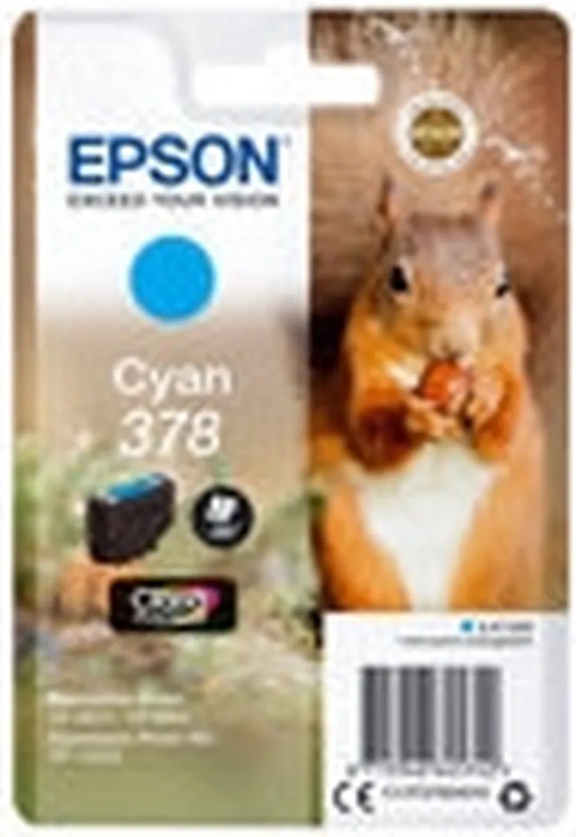 Epson C13T37824010 Cyan Inktcartridge - 700 Pagina's