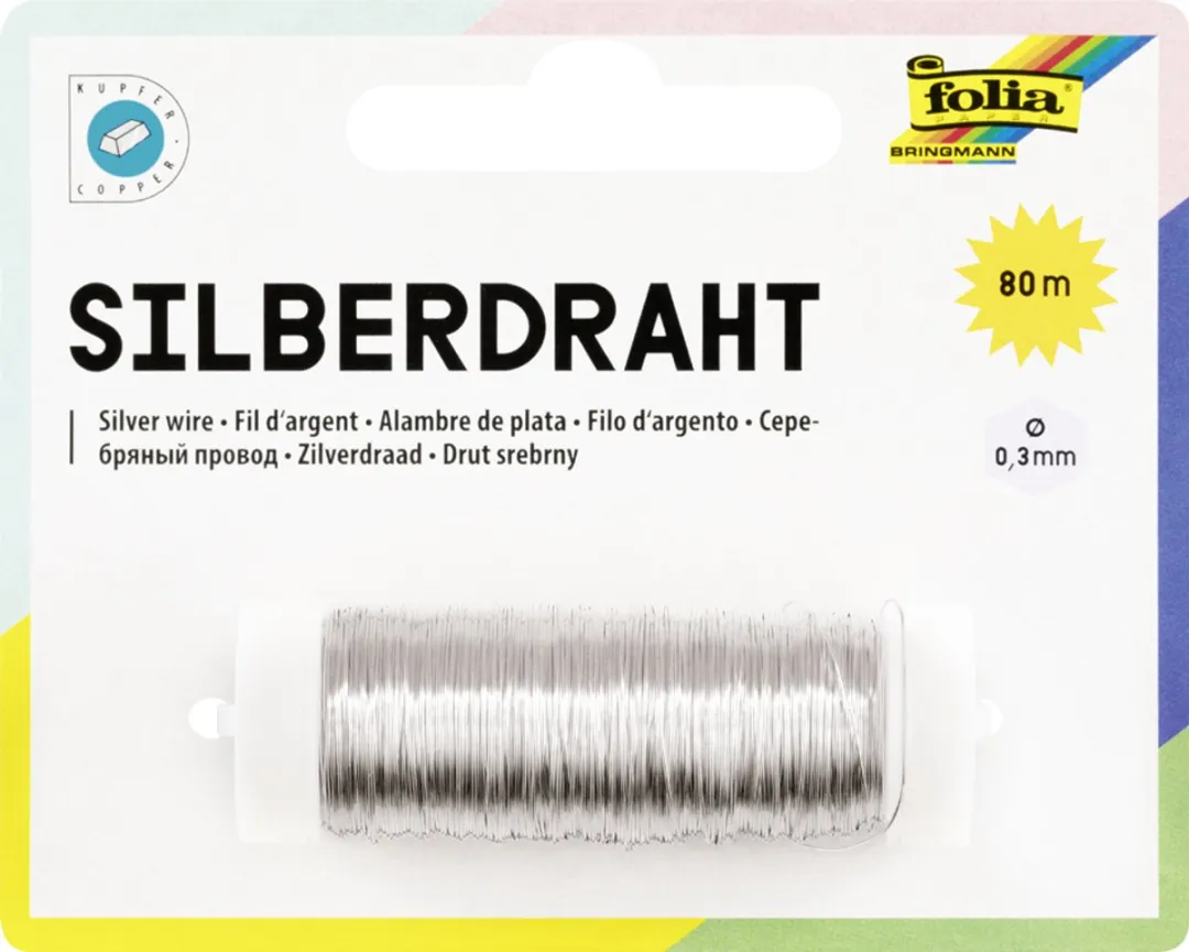 Folia Messingdraad 80m - 0,3mm - Goud